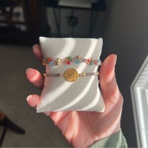 Handmade Adjustable Colorful Beaded Bracelet Set